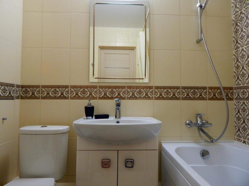 Бежевая ванная комната: фото примеры ванной в бежевых тонах