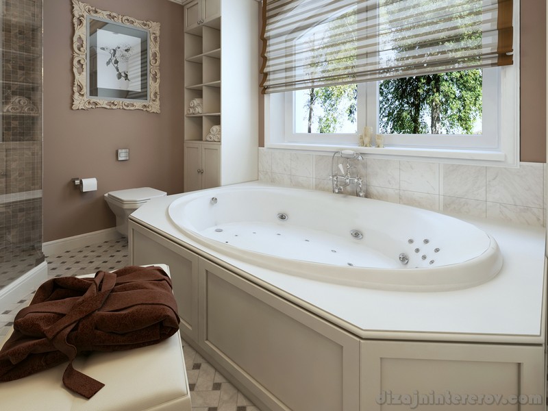 Bathtubs classic style. 3d visualization