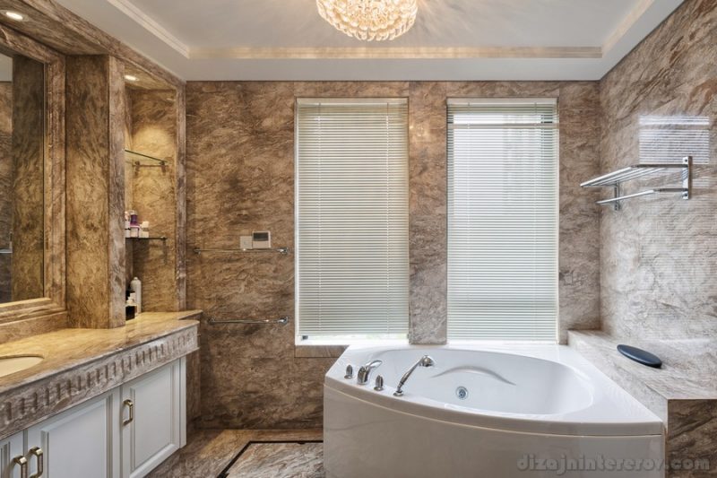 luxury bathroom interior and decoration