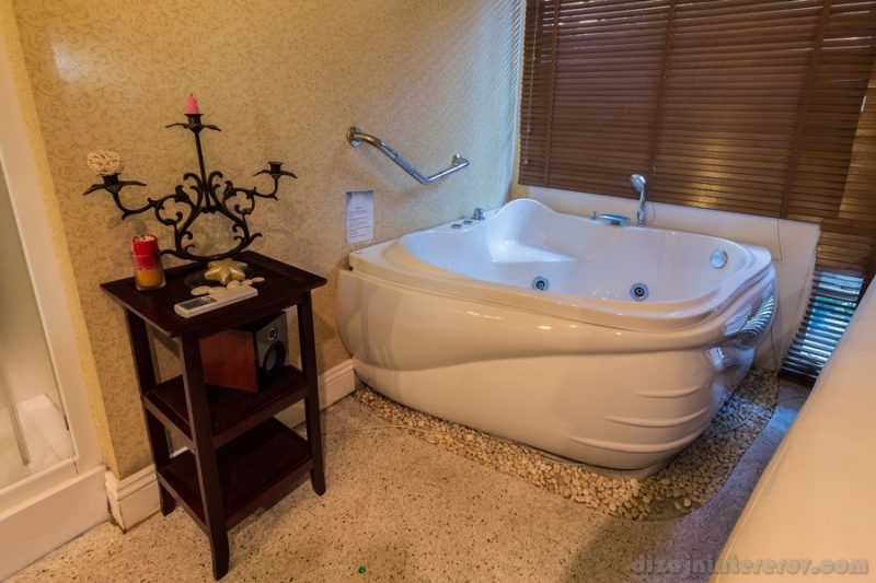 Interior of massage room in a spa salon,Thailand