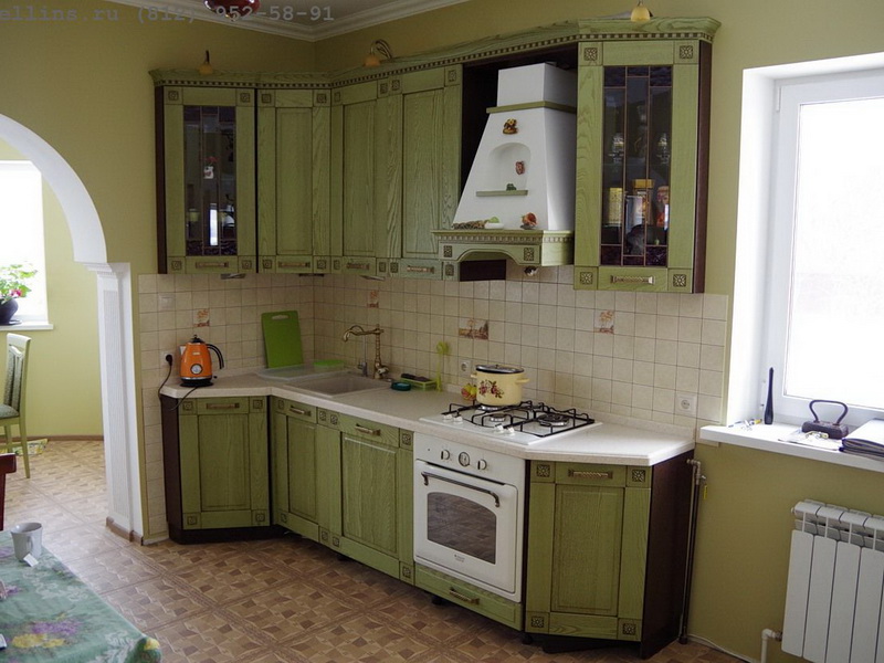 Кухня фисташкового цвета: плюсы и минусы, сочетания цвета, выбор стиля, фото примеры