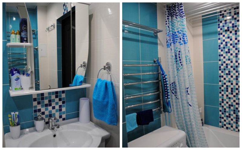 Дизайн синей ванной комнаты: 100+ реальных фото примеров и основные моменты оформления