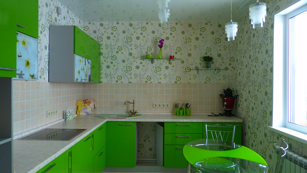 Обои для маленькой кухни: 180+ фото примеров, полезные советы по выбору и дизайну