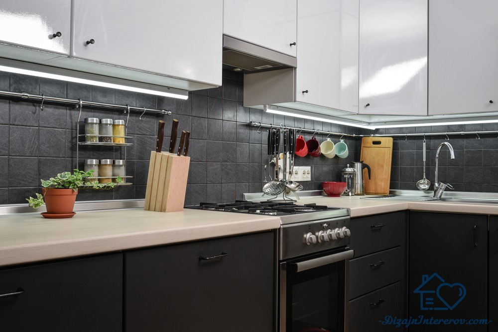 Дизайн серо белой кухни: 100+ фото примеров, полезные советы по оформлению