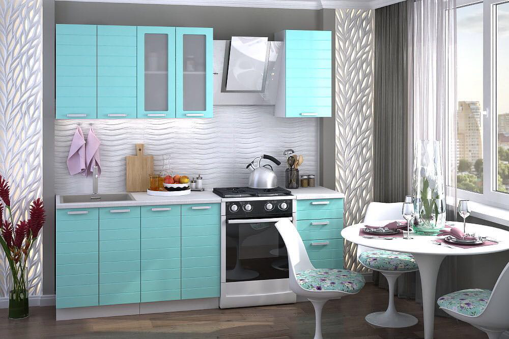 Дизайн кухни в бирюзовом цвете: 60+ фото примеров, оригинальные идеи оформления