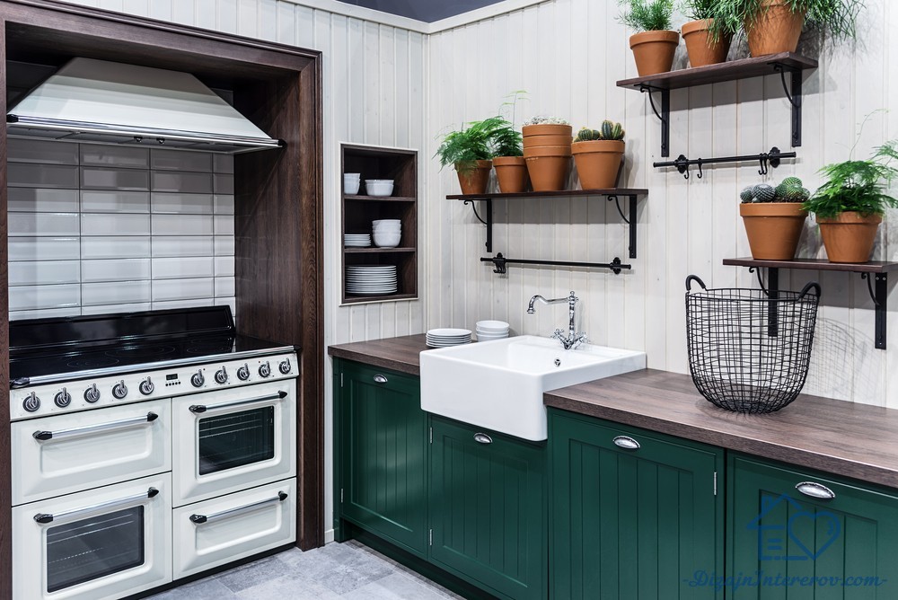Дизайн кухни без верхних шкафов: полезные советы дизайнеров, 60 фото примеров