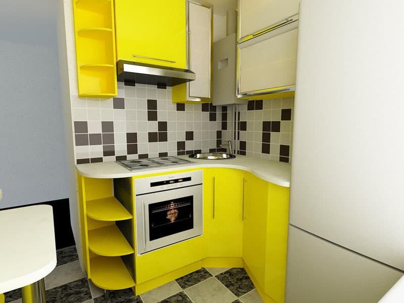 Дизайн кухни 3 на 3 кв метра: 100+ фото примеров и идей оформления